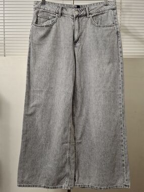 Divided Wide Leg Grey Jeans - Women's Flared Denim